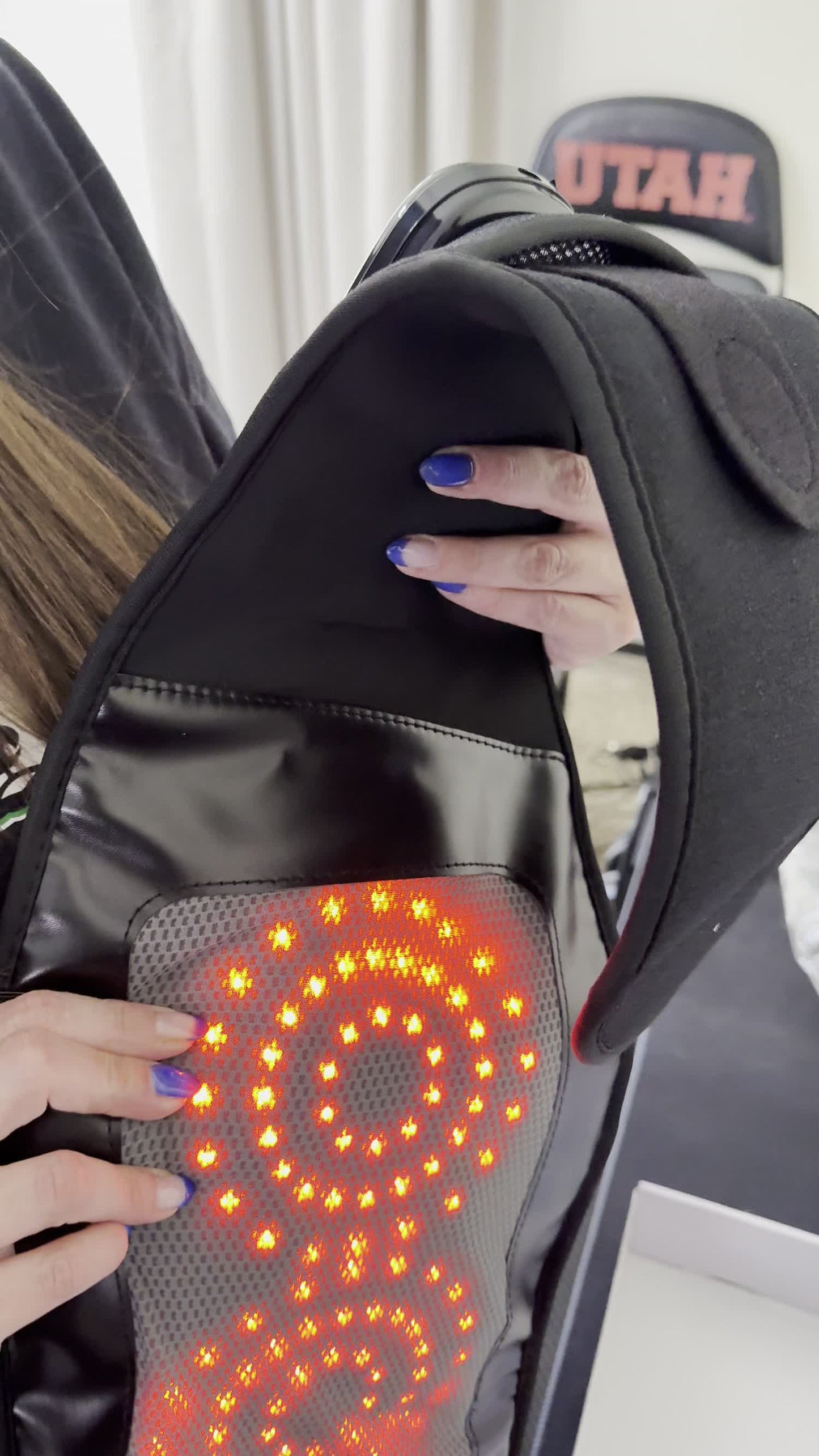 SOLACE Belt — Cordless Heated Massage Belt | Heat + Vibration + Red Light Therapy